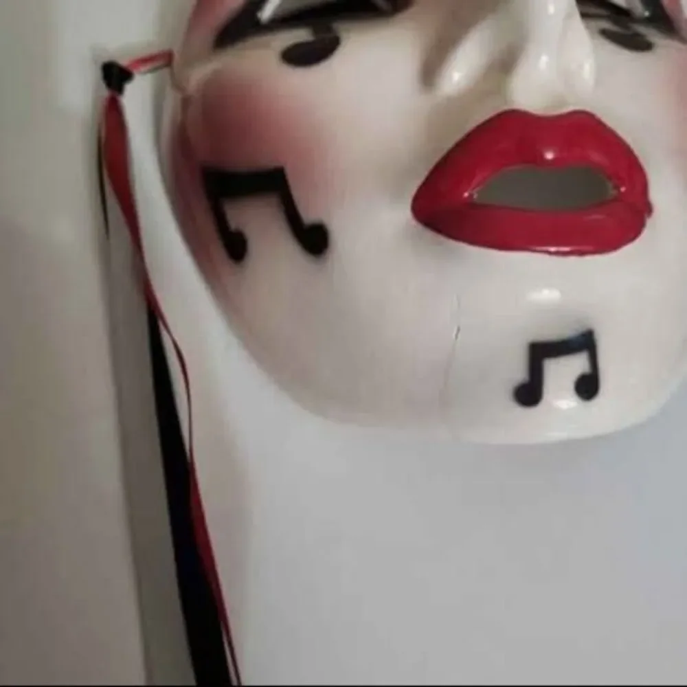 Vintage 1980s Cat and Music Masks